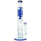 (WATER PIPE) 15" FREEZABLE SCIENTIFIC GLASS - BLUE