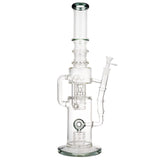 (WATER PIPE) 18" TRIDENT SCIENTIFIC GLASS - GRAY