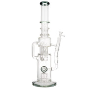 (WATER PIPE) 18" TRIDENT SCIENTIFIC GLASS - GRAY
